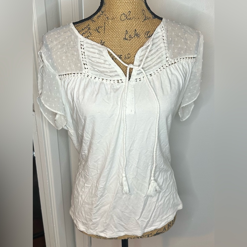 Daniel Rainn Mixed Media Top